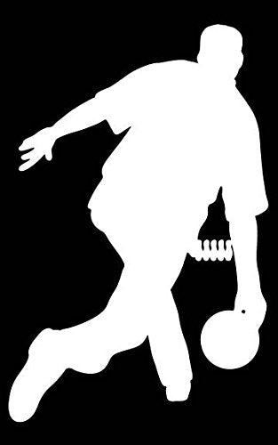 Picniva Bowling Type02 Vinyl Car Window Decal, Approx 5 in
