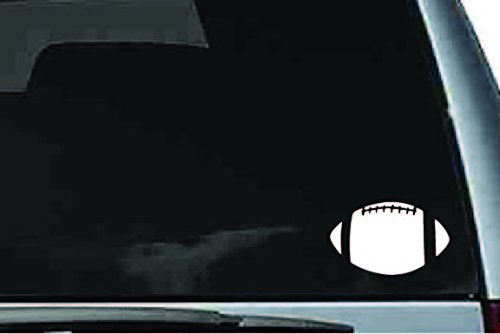 Picniva Football Sty01 Vinyl Car Window Decal, Approx 5 in