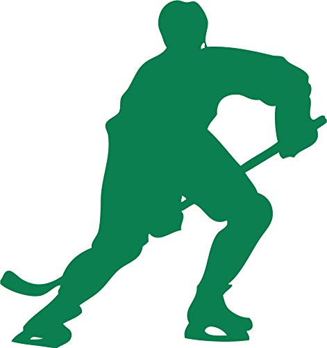 Decaltor Hockey Player Vinyl Decal for Car Window Laptop, 5 in