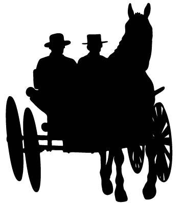 Picniva Carriage Style 5 Removable Vinyl Wall Decal - Color: carriage style5
