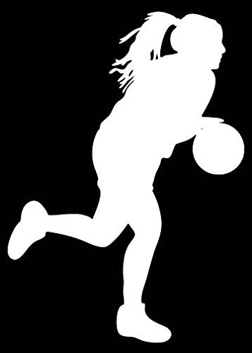 Picniva Basketball Type8 Vinyl Car Window Decal, Approx 5 in