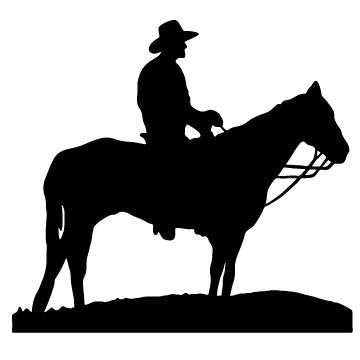 Picniva Horse Rider Type 30 Removable Vinyl Wall Decal