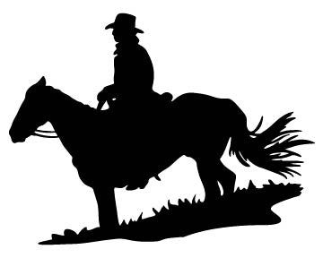 Picniva Horse Rider Type 29 Removable Vinyl Wall Decal - Color: horse rider type29