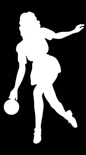 Picniva Bowling Type14 Vinyl Car Window Decal, Approx 5 in