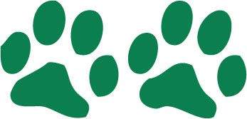 Decaltor Dog Paws Vinyl Decal, 5.5 in