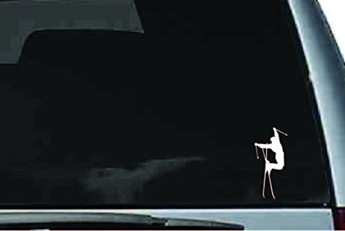 Picniva Skier Sty6 Vinyl Car Window Decal, Approx 5 in