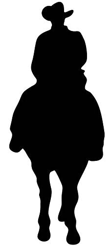 Picniva Horse Rider Type 38 Removable Vinyl Wall Decal - Color: horse rider type38