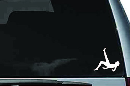 Picniva Soccer Boy Sty8a Vinyl Car Window Decal, Approx 5 in