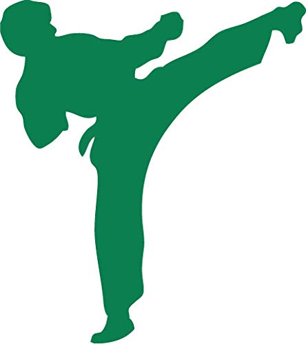 Decaltor Karate Kick Vinyl Decal for Car Window Laptop, 5 in