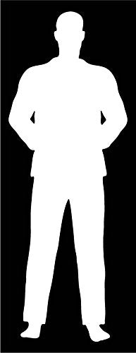 Picniva Martial Arts Fighter Type42 Vinyl Car Window Decal, Approx 5 in