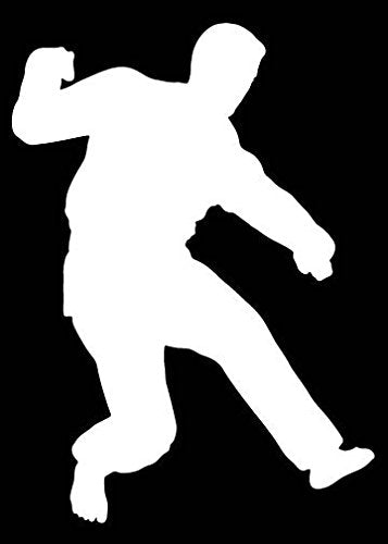 Picniva Martial Arts Fighter Sty83 Vinyl Car Window Decal, Approx 5 in
