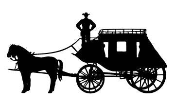 Picniva Stagecoach Type 4a Removable Vinyl Wall Decal - Color: stagecoach type4a