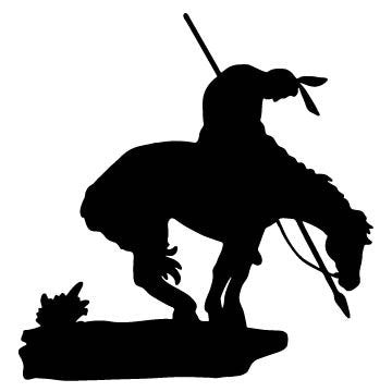 Picniva End of Trail Style 1a Removable Vinyl Wall Decal - Color: endoftrail style 1a
