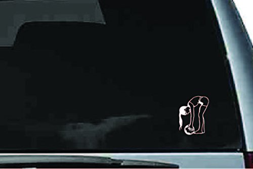 Picniva Soccer Girl Sty20 Vinyl Car Window Decal, Approx 5 in