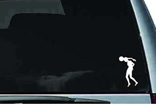 Picniva Soccer Girl Sty21a Vinyl Car Window Decal, Approx 5 in