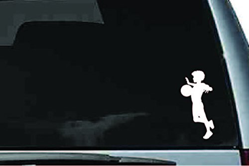 Picniva Soccer Boy Sty19a Vinyl Car Window Decal, Approx 5 in