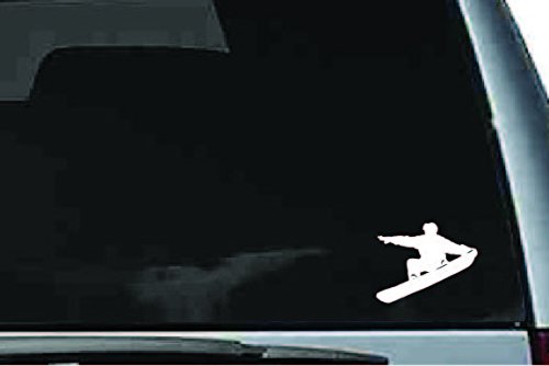 Picniva Snowboard Sty2 Vinyl Car Window Decal, Approx 5 in