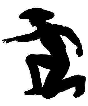 Picniva Cowboy Style 20 Removable Vinyl Wall Decal - Color: cowboy style20