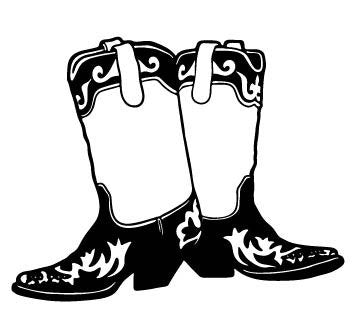 Picniva Boots Style 2 Removable Vinyl Wall Decal - Color: boots style2