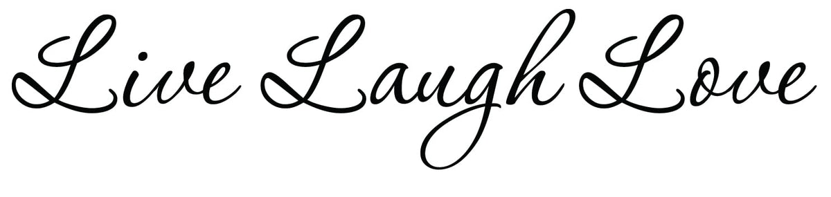 Decaltor Live Laugh Love Vinyl Decal, Car Window Sticker