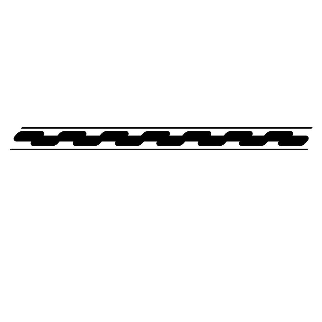 Picniva sty225 Racing Car Body Side Stripes Sticker Decal 2 Pcs