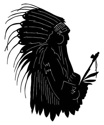 Picniva Western Figure Type 7 Removable Vinyl Wall Decal - Color: indian type7