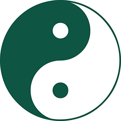 Decaltor Yin & Yang 5 in Vinyl Decal for Laptop Bumper Wall