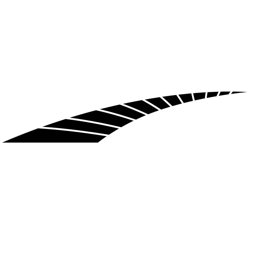 Picniva Style 111 Racing Side Stripe Vinyl Decals, 11 x 53 in, 2 Pc