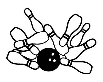 Picniva Bowling Type 15 Removable Vinyl Wall Decal