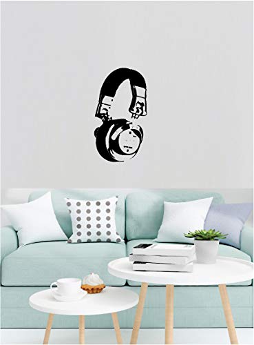 Picniva Headset HD Printed Music Wall Decal, 15 x 22 in