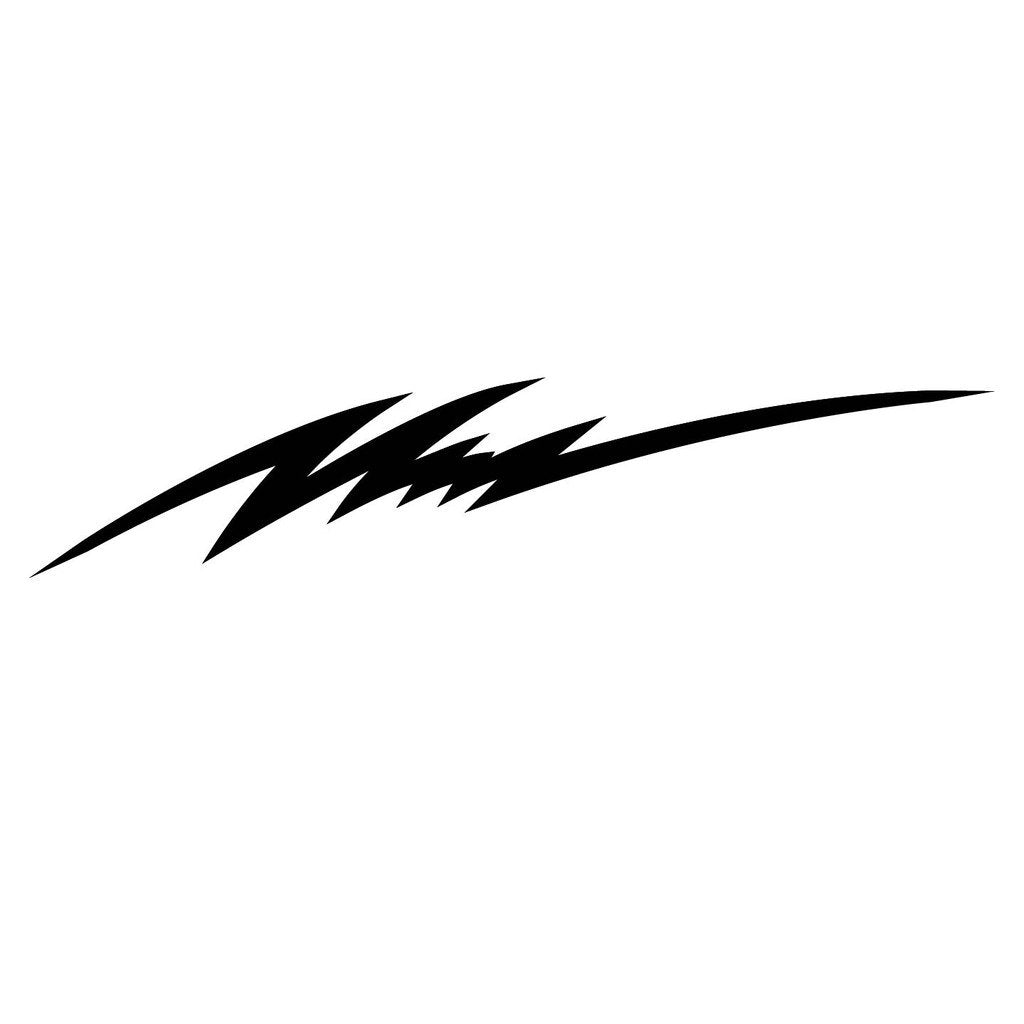 Picniva sty217 Racing Car Body Side Stripes Sticker Decal 2 Pcs