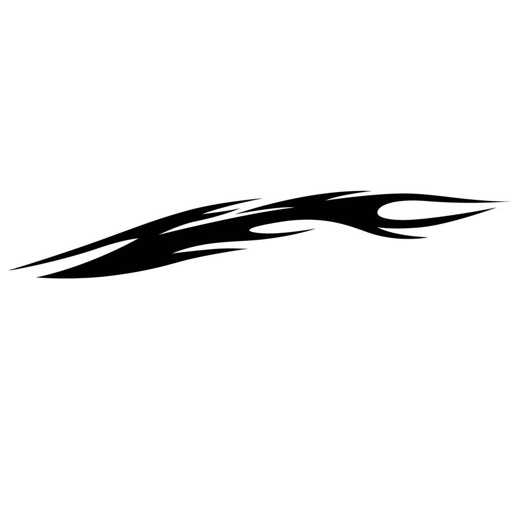 Picniva Style 301 Racing Side Stripe Vinyl Decals, 22 x 130 in, 2 Pc