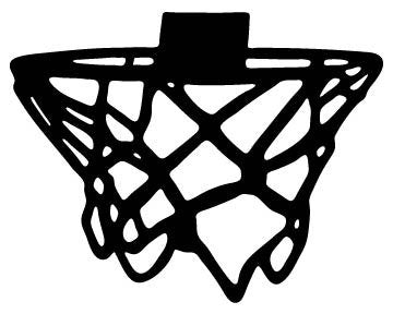Picniva Basketball Type 08 Removable Vinyl Wall Decal