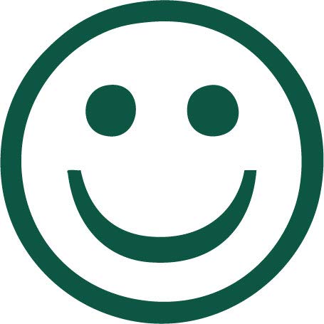 Decaltor Smiley Face Vinyl Decal, 5 in, Car Window Sticker