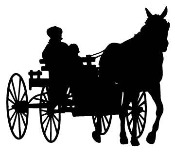 Picniva Carriage Style 9 Removable Vinyl Wall Decal - Color: carriage style9
