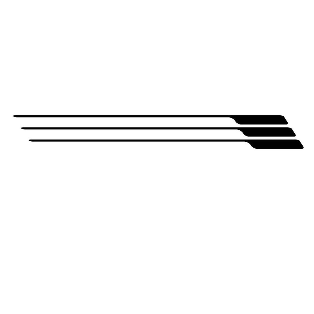 Picniva sty530Car Body Side Stripes Vinyl Graphics Sticker Decals 2 Pcs