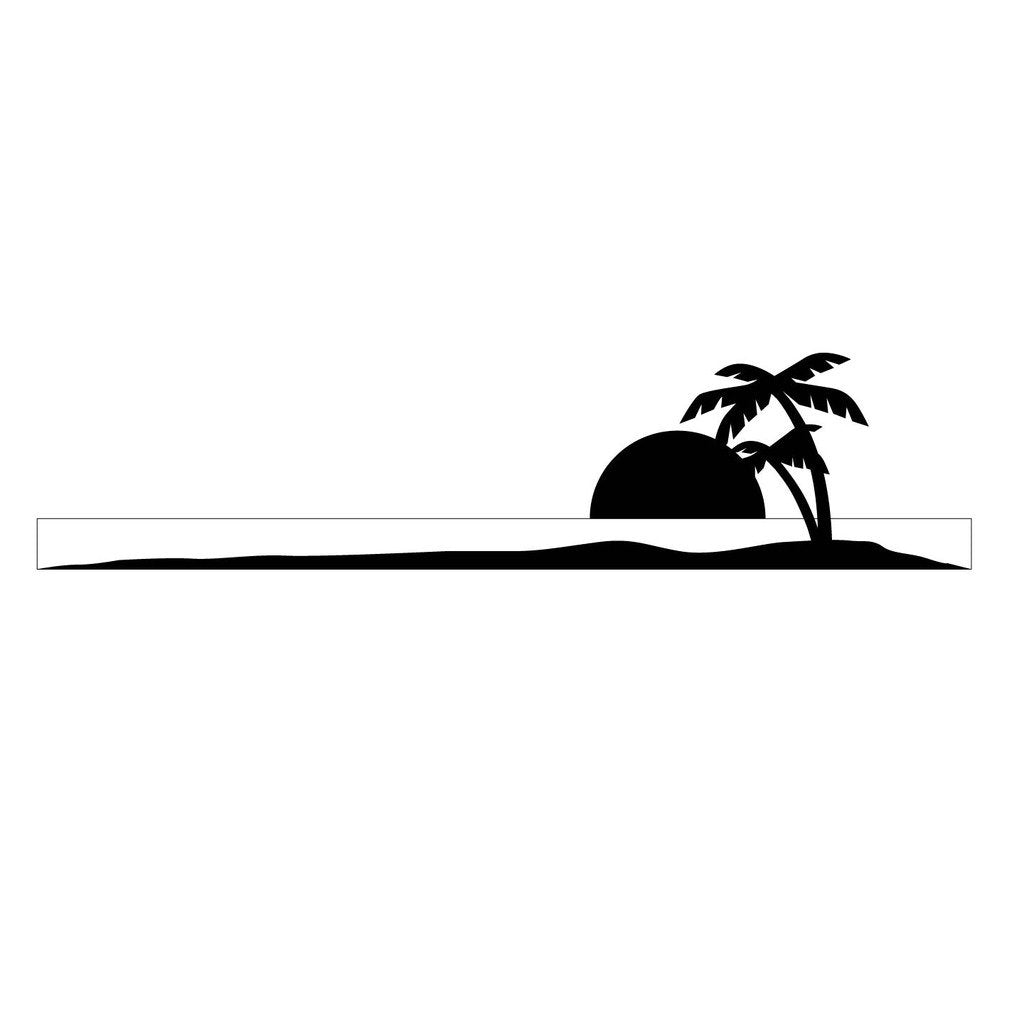 Picniva sty483 Car Body Side Stripes Vinyl Graphics Sticker Decals 2 Pcs
