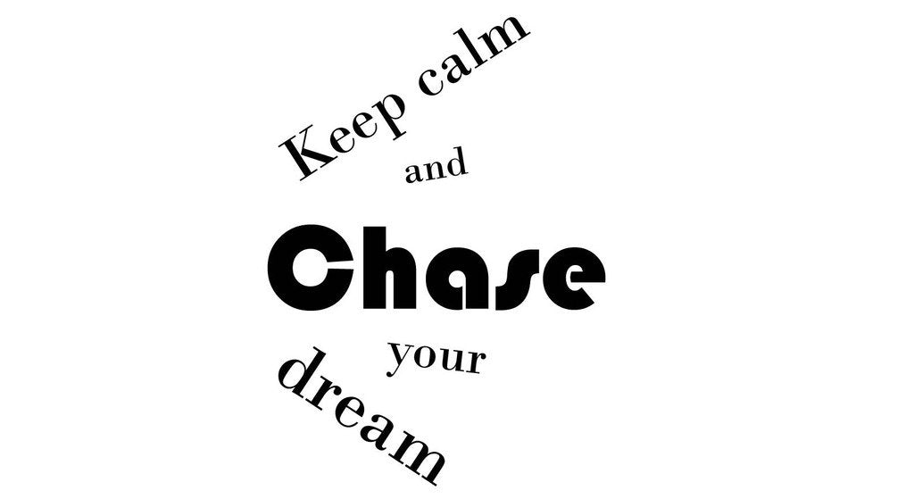 Picniva Keep Calm And Chase Your Dream Quote Removable Vinyl Wall Decal - Color: keep calm and chase your dream