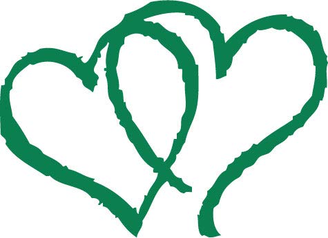 Decaltor Hearts Style 1 Vinyl Decal for Car Window Laptop, 5 in