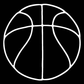 Picniva Basketball Type01 Vinyl Car Window Decal, Approx 5 in