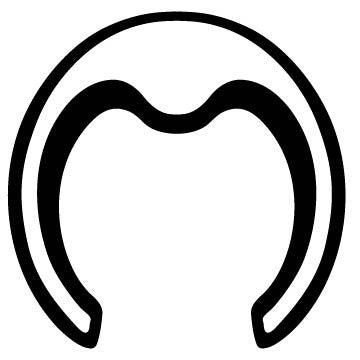 Picniva Horseshoe Type 11 Removable Vinyl Wall Decal - Color: horseshoe type11