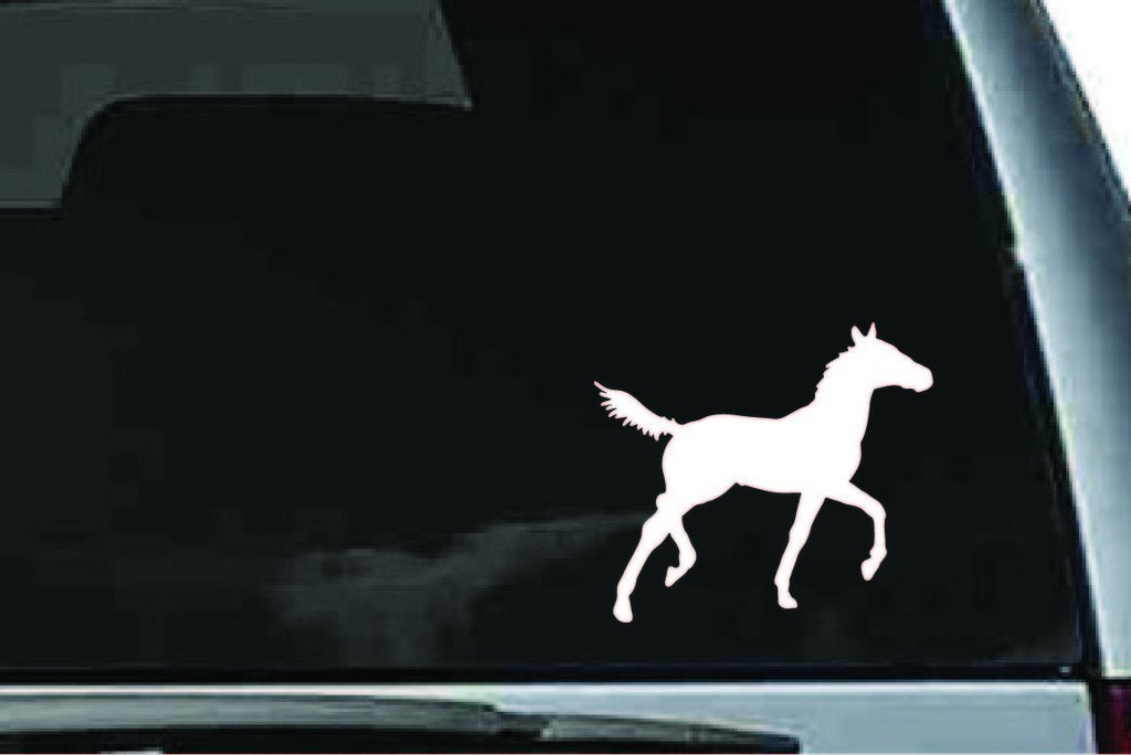 Picniva Horse Sty9 Vinyl Car Window Decal, Approx 5 in