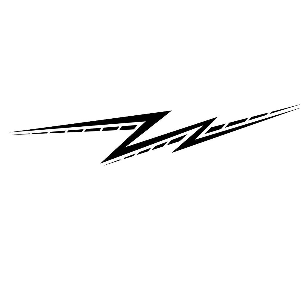 Picniva sty158 Racing Car Body Side Stripes Sticker Decal 2 Pcs