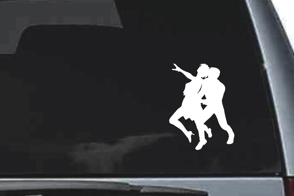 Picniva Dancing Sty7 Vinyl Car Window Decal, Approx 5 in