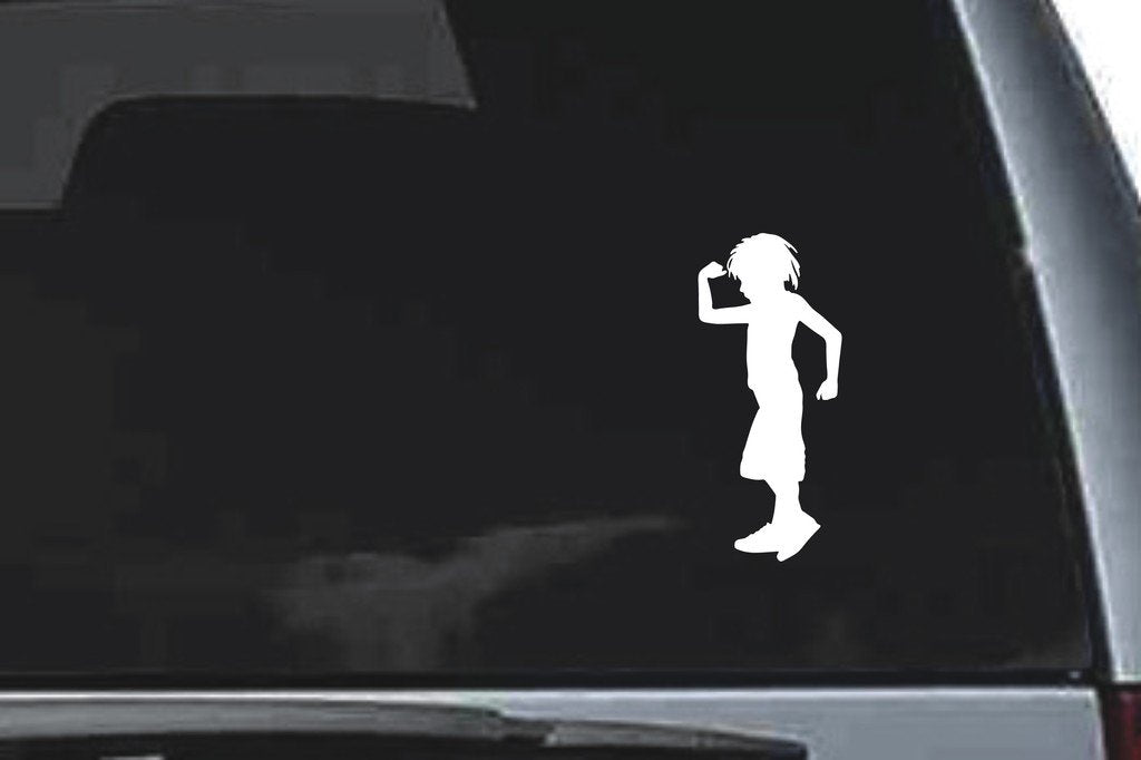 Picniva Boy Sty84 Vinyl Car Window Decal, Approx 5 in