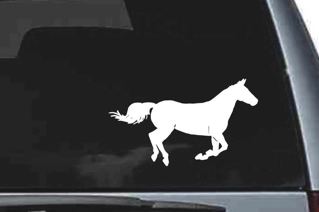 Picniva Horse Sty5 Vinyl Car Window Decal, Approx 5 in