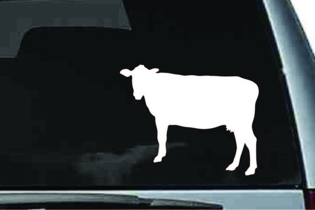 Picniva Cow Sty97 Vinyl Car Window Decal, Approx 5 in