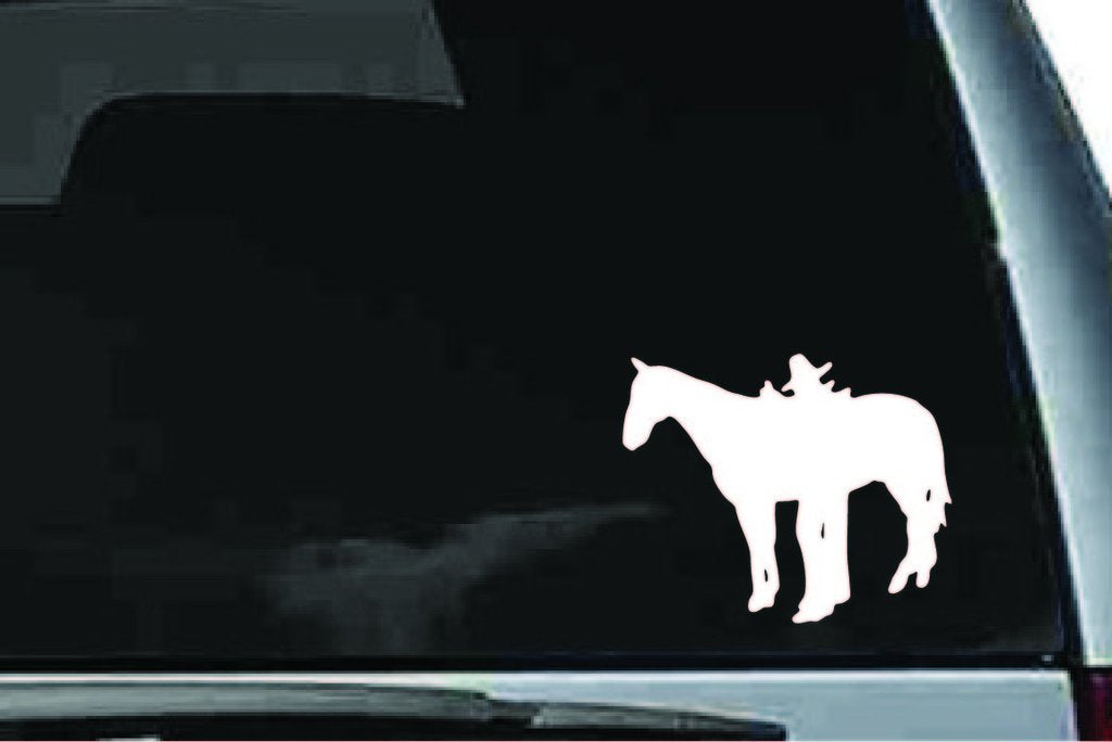 Picniva Horse Rider Sty19 Vinyl Car Window Decal, Approx 5 in