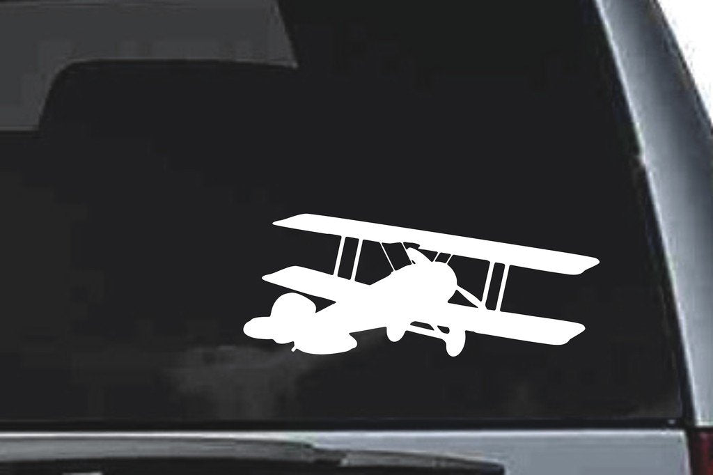 Picniva Biplane Sty3a Vinyl Car Window Decal, Approx 5 in