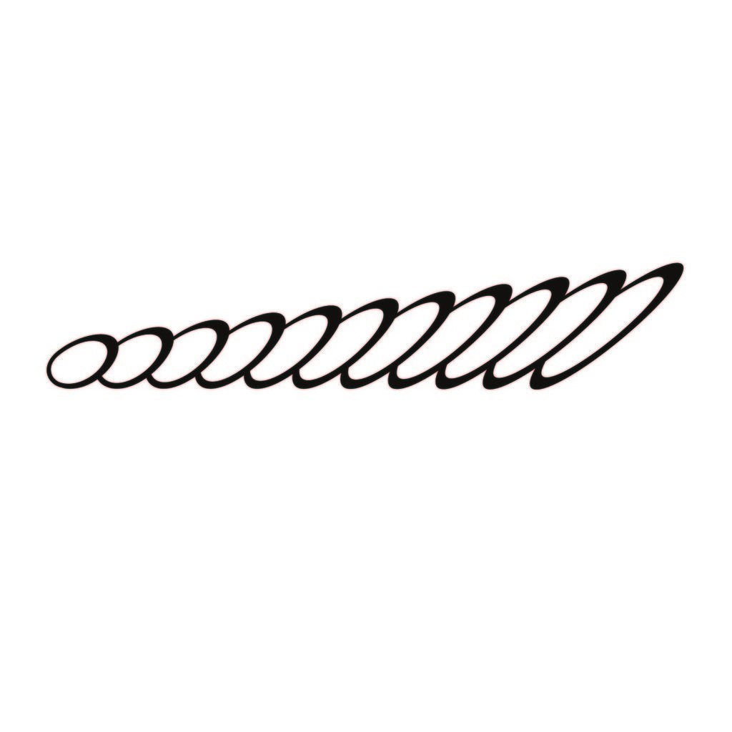 Picniva sty187 Racing Car Body Side Stripes Sticker Decal 2 Pcs